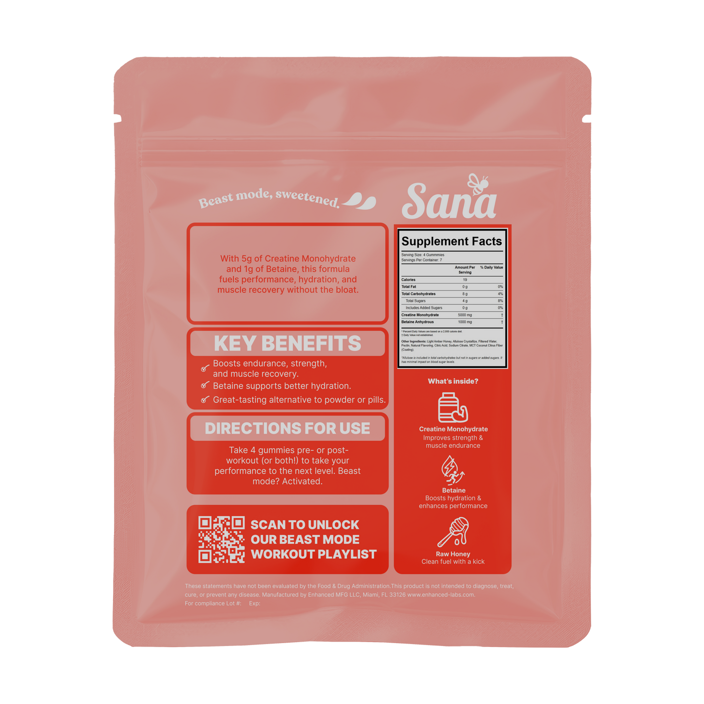 Gummies for Strength, Endurance & Recovery with Creatine & Betaine