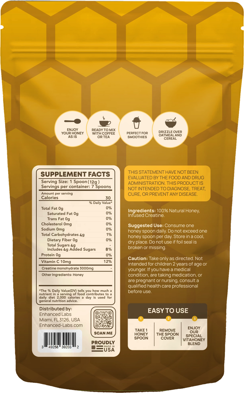 Honey Infused Creatine Spoons