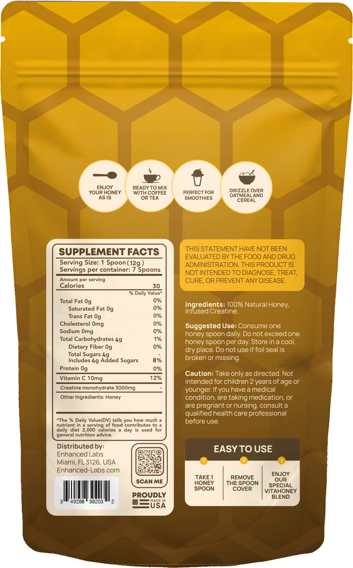 Honey Infused Creatine Spoons